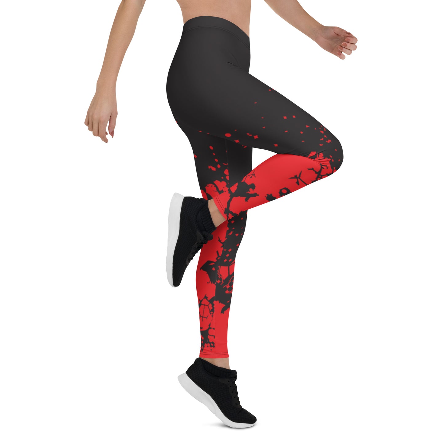 Jolie Leggings Black & Red