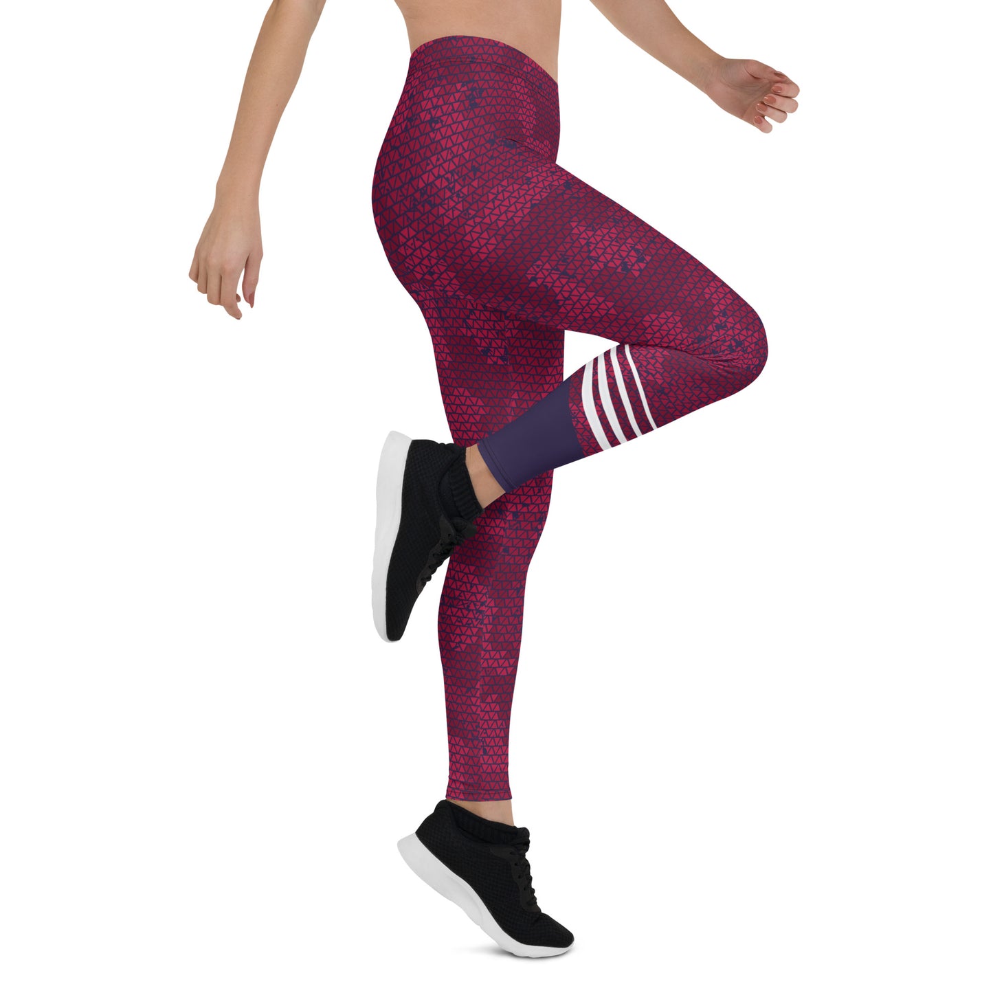 Jolie Leggings Purple & White