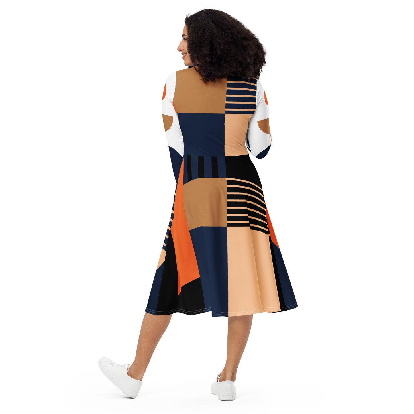 Aline long Sleeve Midi Dress