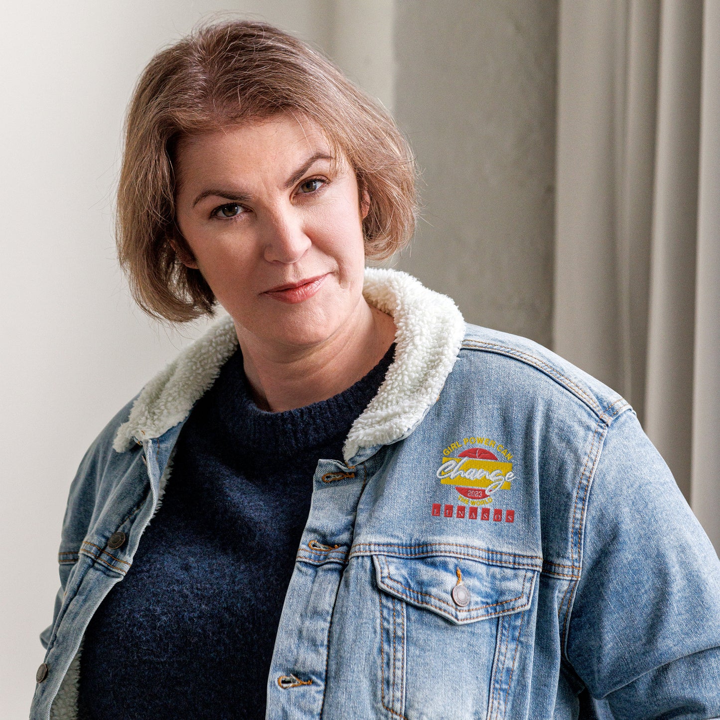 Lunasos Denim Sherpa Jacket
