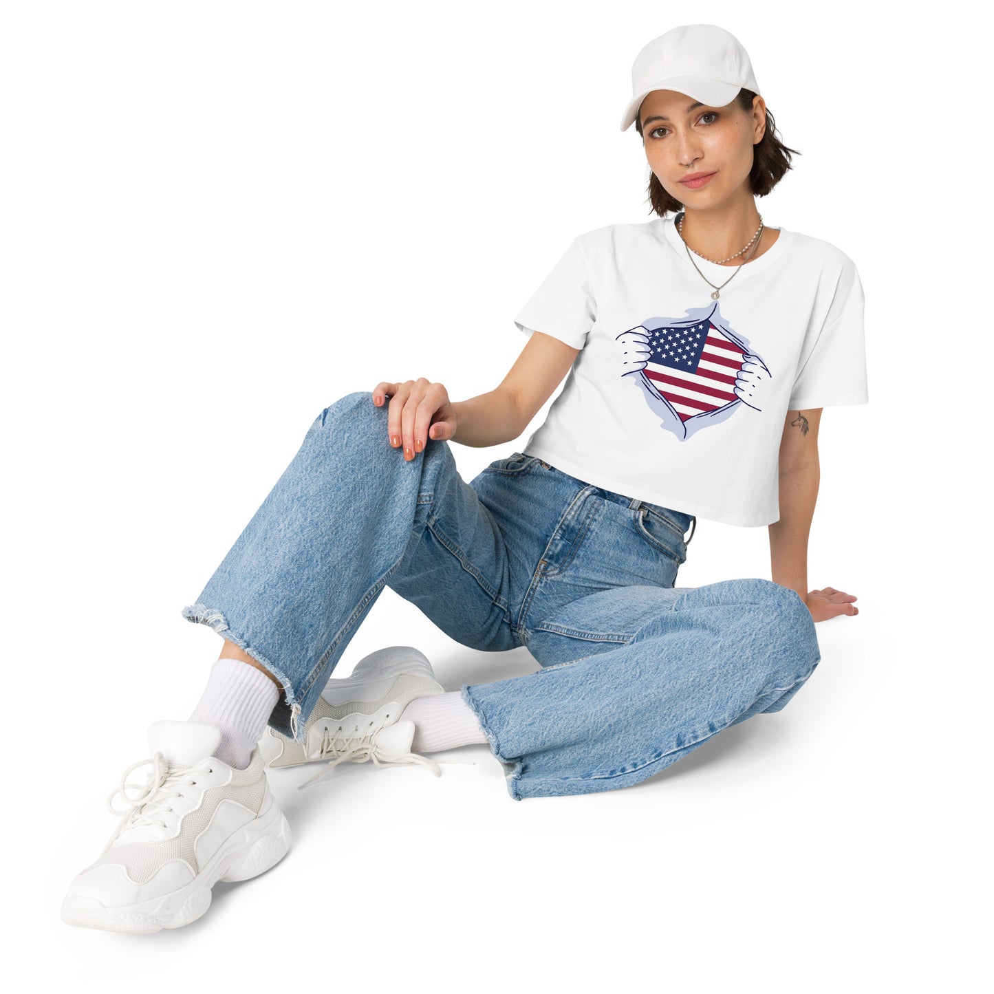 USA Crop Top