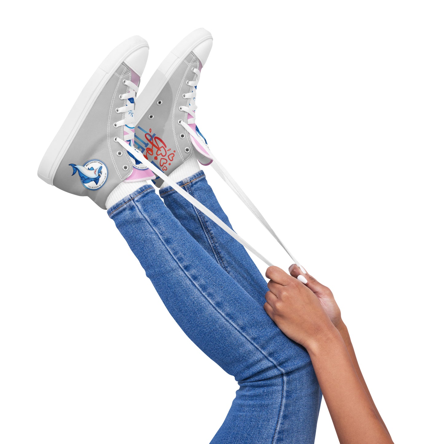 Dolphin High top Canvas Shoes