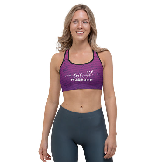 Sara Sports bra - Purple